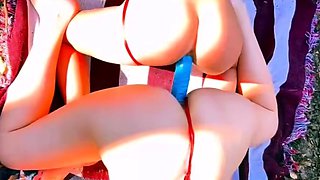 Outdoor Lesbian Chicks Toy Action
