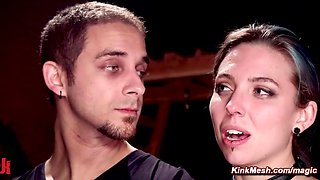 Suspension and lezdom shag at BDSM sex orgy swinger party