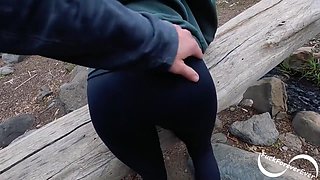 Amateur Couple Has Risky Sex On Hiking Trail - Fuckforeverever