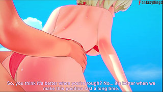 Burnice Bikini Blowjob on the Beach - 2 - Zenless Zone Zero (zzz)