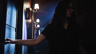 Flirtatious Leana's brunette sex