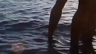 Romantic Sex at a Public Beach