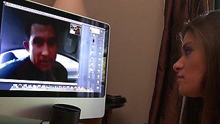 Horny XXX Porn featuring Blonde Chick and Her Huge Boobs