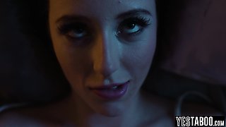 Slutty young babe desperate for stepdads male pole