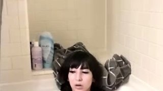 Perfect Angel Masturbates In The Bathtub