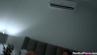 My stepmom lets me record her fucking me