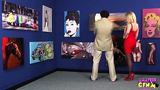 Big Tits Blonde MILF Georgie Lyall Face Fuck & Cum on Tits