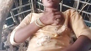 Desi college girl's big nipples and pussy fingered