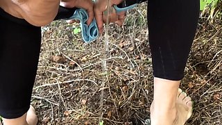 A Day in Nature! Mud Dirty Feet, Pissing in the Woods & Very Dirty Panty for Someone Special!