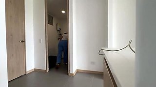 Thick Latina Maid Big Natural Tits Homemade POV