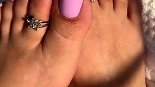 Linsey Dawn solo foot fetish