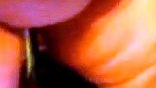 BBW Plays With a Bat Sex Toy on Webcam