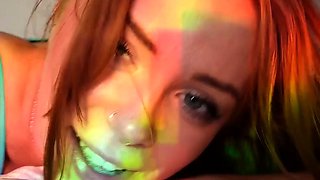 TheIvoryFox Rides Cock Under Colorful Lights Onlyfans Video