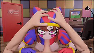 Car Toon - Pomni The Amazing Digital Circus Pomni Makes Sloppy Blowjob. Cum In Mouth Porn