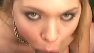 18 Year Old Teen Blonde Sucks 2 Cocks and Swallows Cum