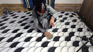 Indian Maid Caught Cleaning Room - Owner Fucks Teen 18yo Hardcore