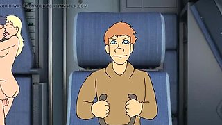 HENTAI SPERMJUNGLE Chapter 1: Big Tits Anime Girl Gets Fucked on a Private Plane