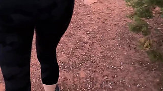 Wild Mountain Flash - Topless Tease on Remote Kyrgyzstan Trail, No Rules