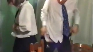 Eyeglass Teacher, Rascal Pupil = Hot Video!