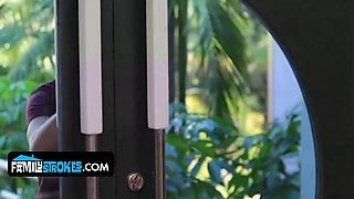 Huge boobed curvy Sarah Vandella & Lily Jordan share cock in hot three-way