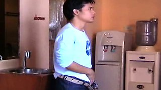 Horny Asian stud buttfucking lukcy lover
