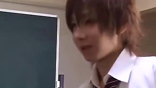 Japanese Cute Boy Shunsuke Have Fun In Classroom 32