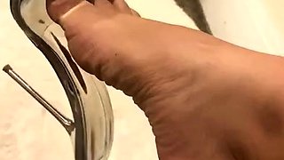 Foot fetish Close up feet and toes tease