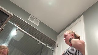 Blonde College Girls Change on Hidden Cam (fake)