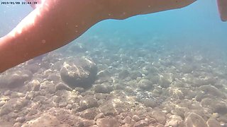 Underwater Masturbation Exhibitionist Girlfriend