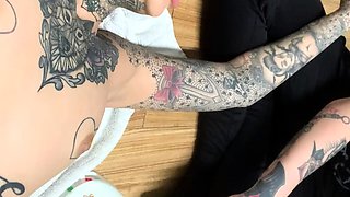 Great amateur video of Brunette POV oral sex