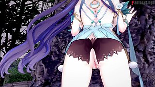 Lauma Gives a Hot Blowjob - Genshin Impact