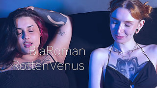 Playful Rotten Venus Tickles Perfect Feet of Bound Bia