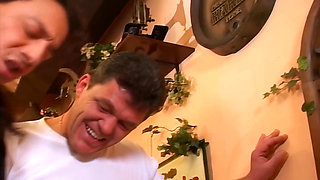 Blonde Babe Fingers Wet Pussy Hard and Sucks Cock Wild