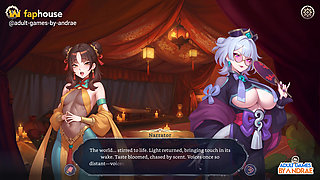 Harem Fantasy - the Concubine War Gameplay Part 1 - Sex with His Concubines