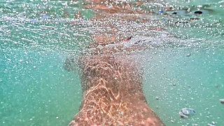 Emma Voyeur Naked Underwater Pool Play - Amateur MILF Tease Big Ass & Titties Flashing