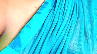 Role Play Fantasy Video - Tamil Stepmum Seduction in Green Saree