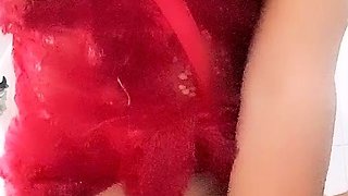 Chubby Brunette Big Boobs Dildo Masturbation