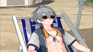 Zenless Zone Zero - Yuzuha and Alice’s Secret Beach Sex with Wise - Seductive Moans - 3D NSFW Animation