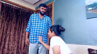 Hot Indian MILF Kamwali Bai Seduces House Owner - Rough Hardcore Sex