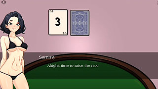 Naked asshole with good body in casino