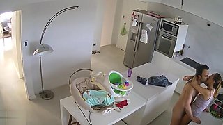 husband Fucks wife in the kitchen