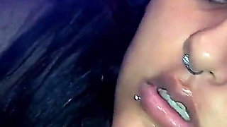 My Girlfriend Gets Hungry and Kneels Down to Eat My Cock