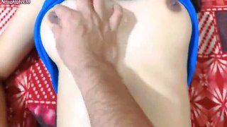 Desi Virgin Stepsister First Time Fucking - Tight Pussy & Big Nipples