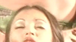 Hot Young Vintage Girl Enjoys Monster Cock Filling Her Mouth with Cum