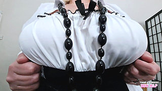 Stepmom Shows Her Big Tits (homemade Voyeur Wife MILF PAWG BBW Fetish Mature Amateur Wife)