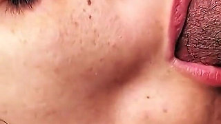 MILF Worships Cock and Gets Cum in Mouth Overflow