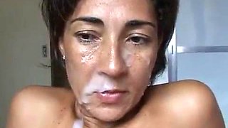 Huge brazilian facial: Cowgirl, Bongacams  Cumshot Porn