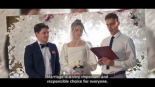 Vip4k. hot bride is having a rough porno with a sir of ceremonies, guests are perplexed