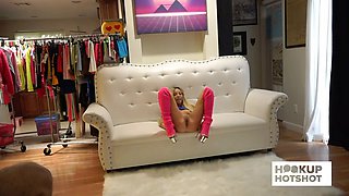 BTS - Kenzie Reeves Spreads Her Pussy During Her Photo Session!