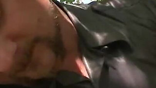 Dominates humiliates chaining in the farm